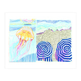 Provence Jelly fish & beach (Print Only) thumbnail