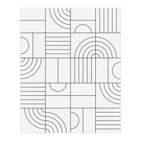 My Favorite Geometric Patterns No.19 - White (Print Only)