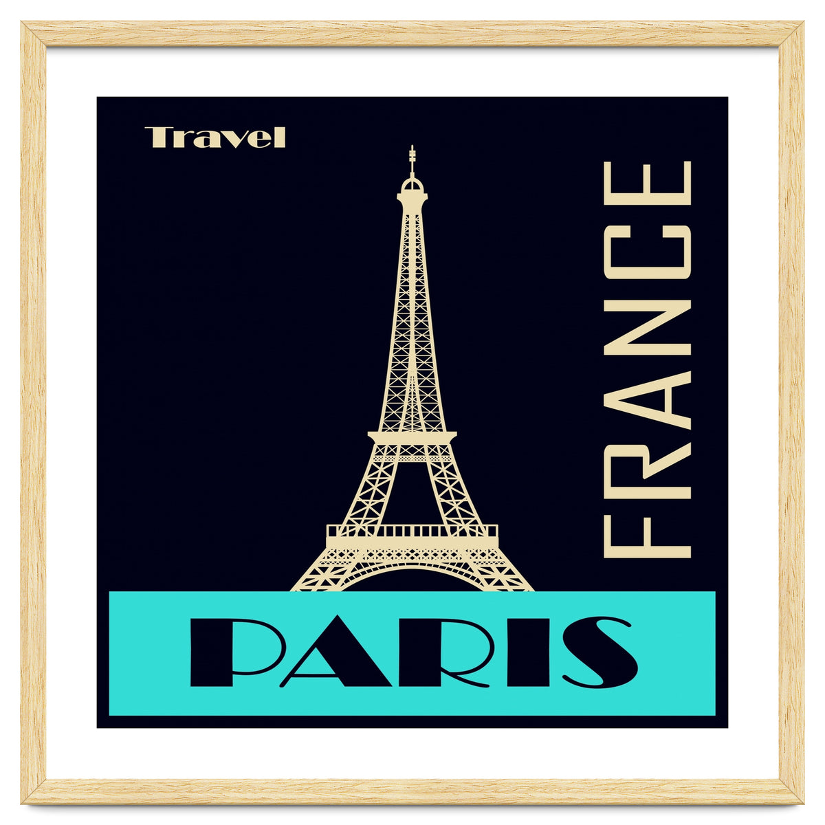 Travel Paris France Poster