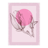 Magnolia Neutral Abstract Botanical (Print Only) thumbnail