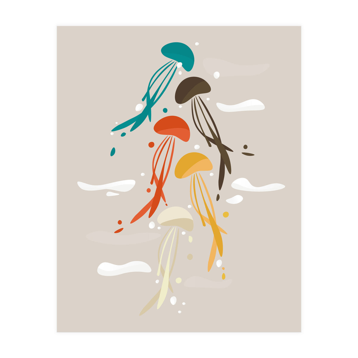 Jellyfish ascend the sky (Print Only)