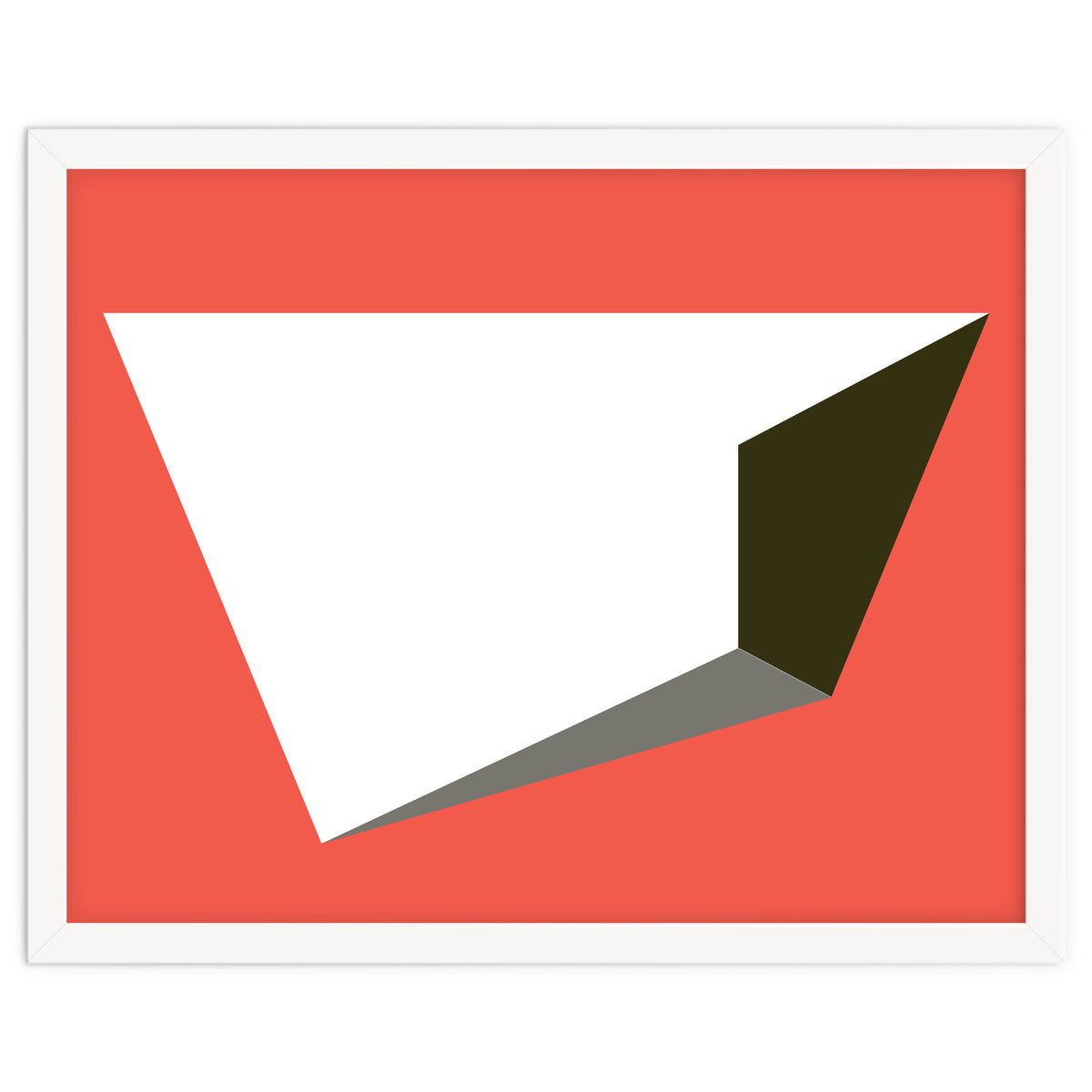 Geometric Shapes No. 81 - pink, grey, black & white