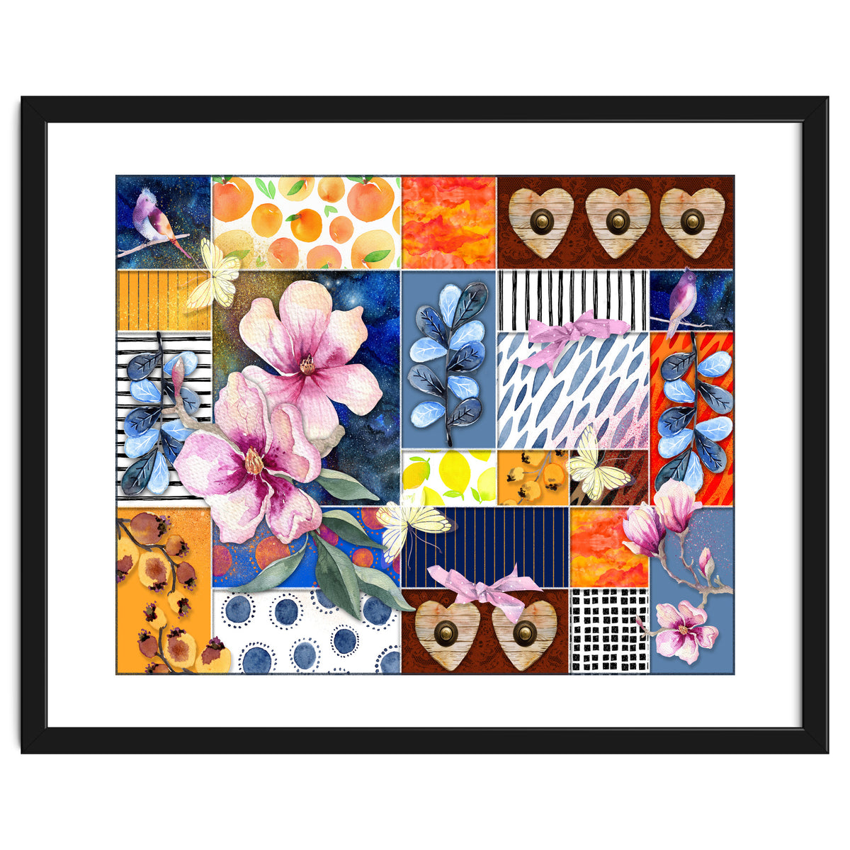 Romantic Floral Collage