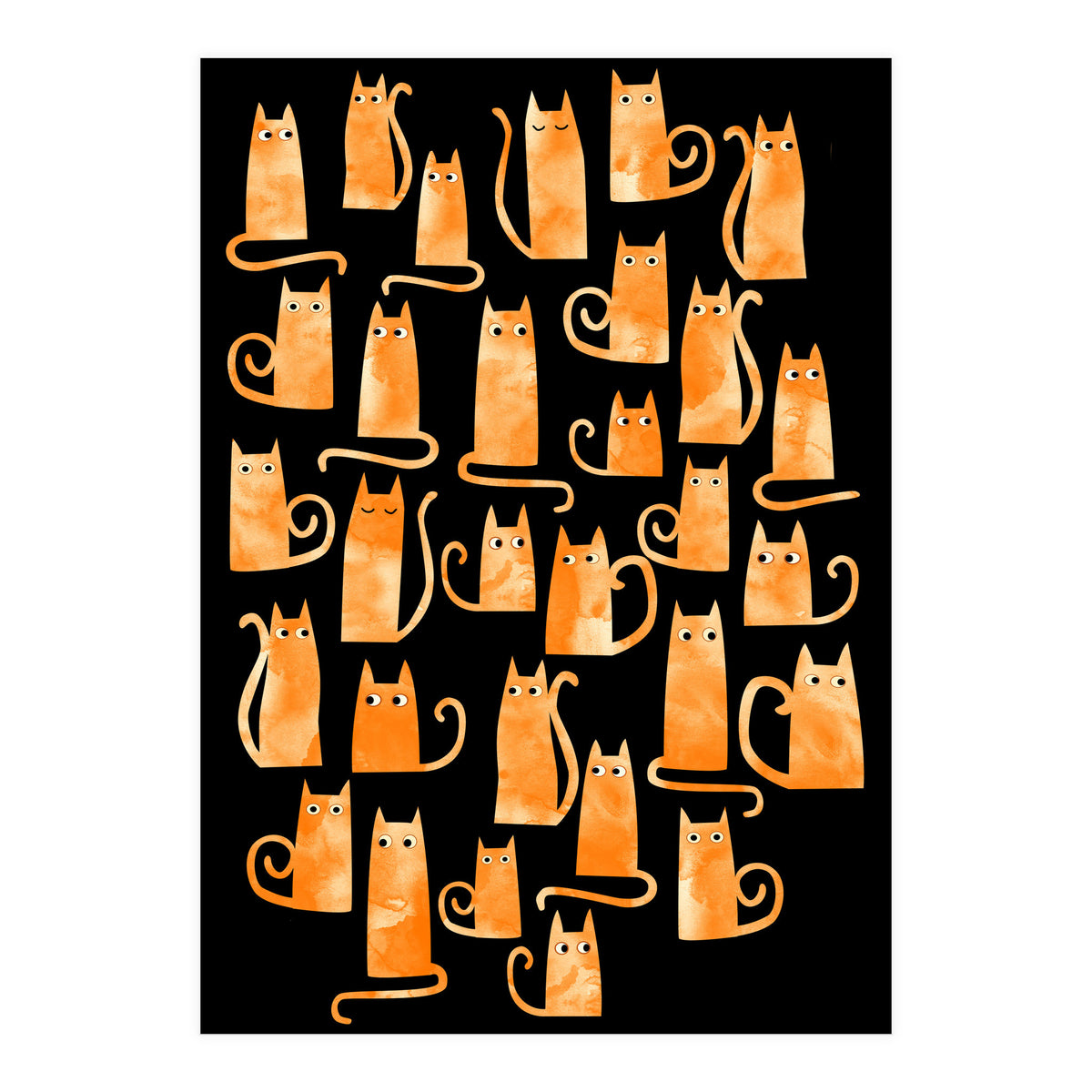 Ginger Cats Dark (Print Only)