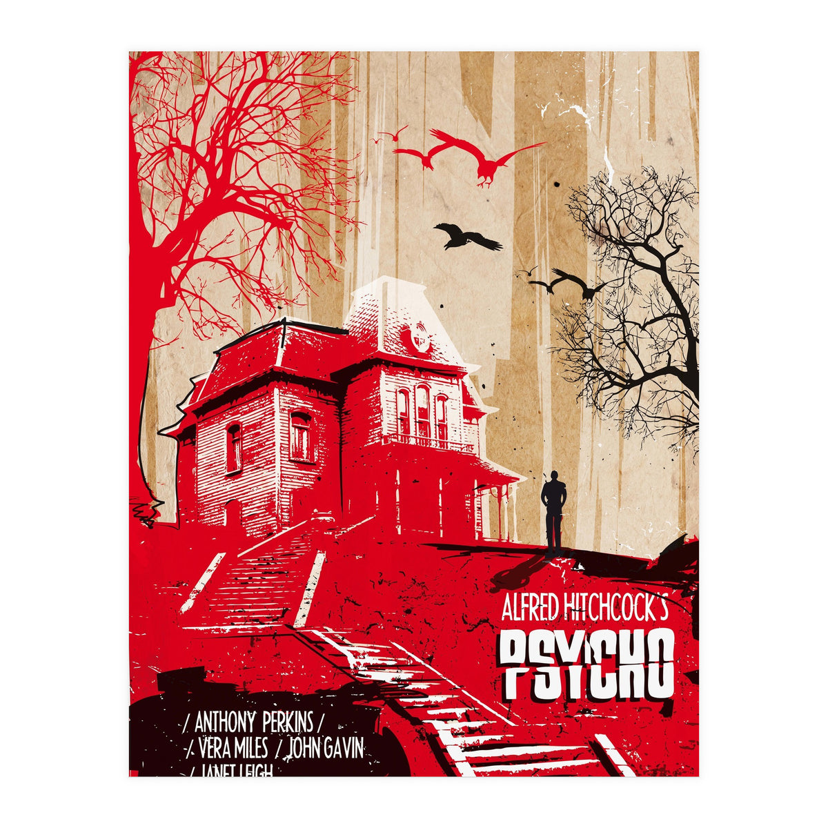 Psycho movie poster (Print Only)