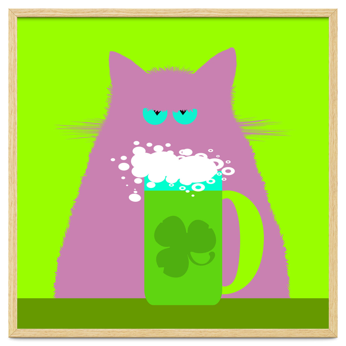 Saint Patrick's Day Lilac Cat