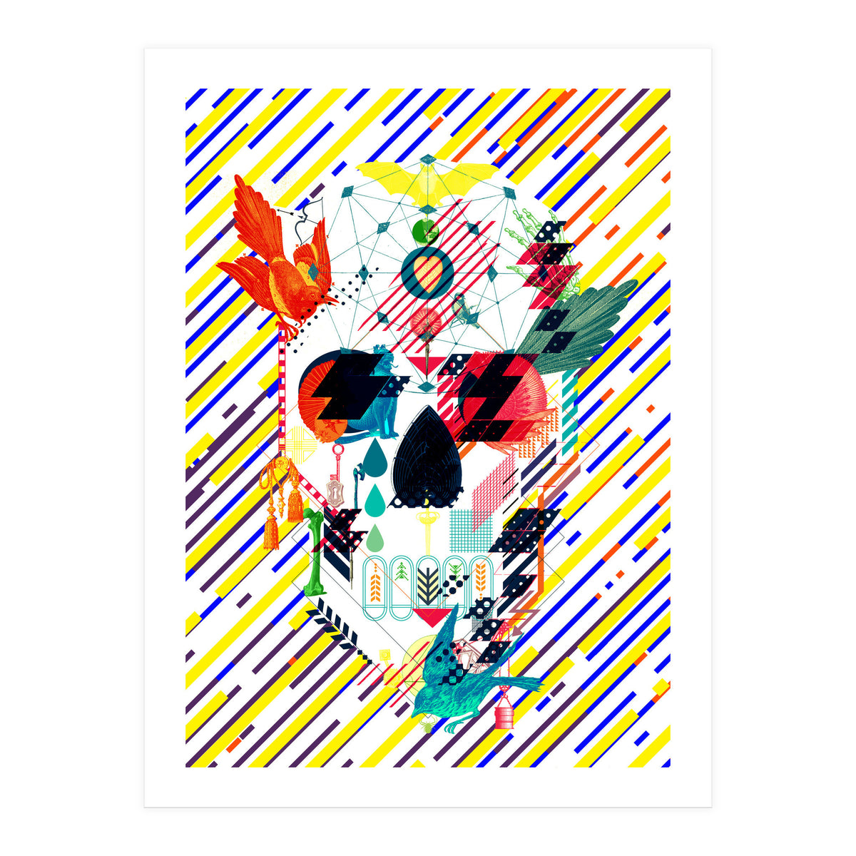 Abstract Skull (Print Only)