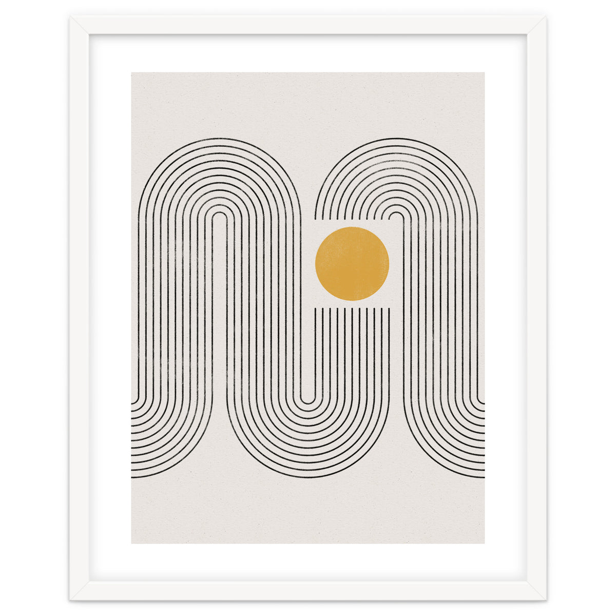 Mid-Century Modern No.22 - Woodblock Print