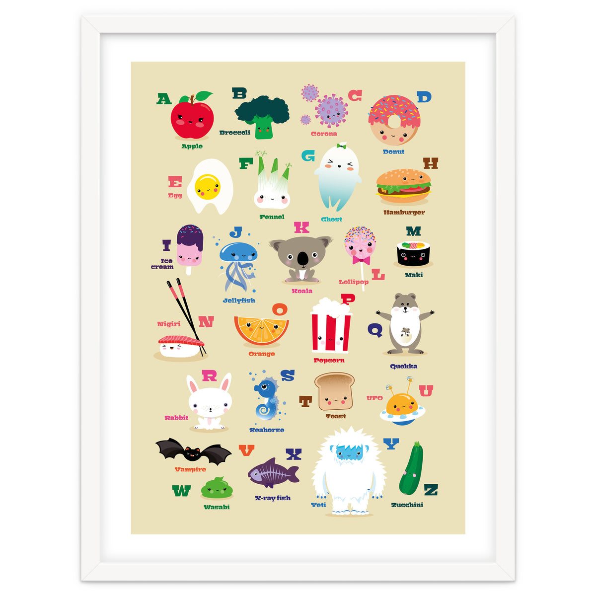 Nursery Kawaii Alphabet