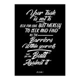 Don't Seek For Love - Rumi Quote Typography (Print Only) thumbnail