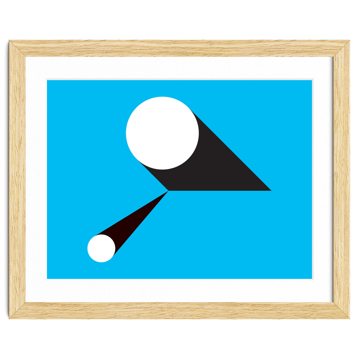Geometric Shapes No. 46 - blue & black