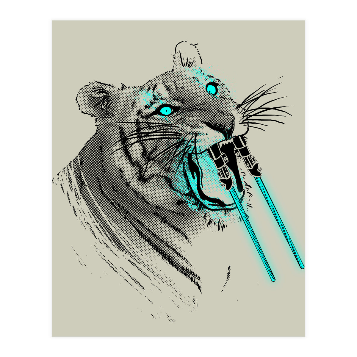 Sabertoothed Tiger (Print Only)