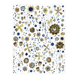 Indigo Flower Golden Mashup (Print Only) thumbnail
