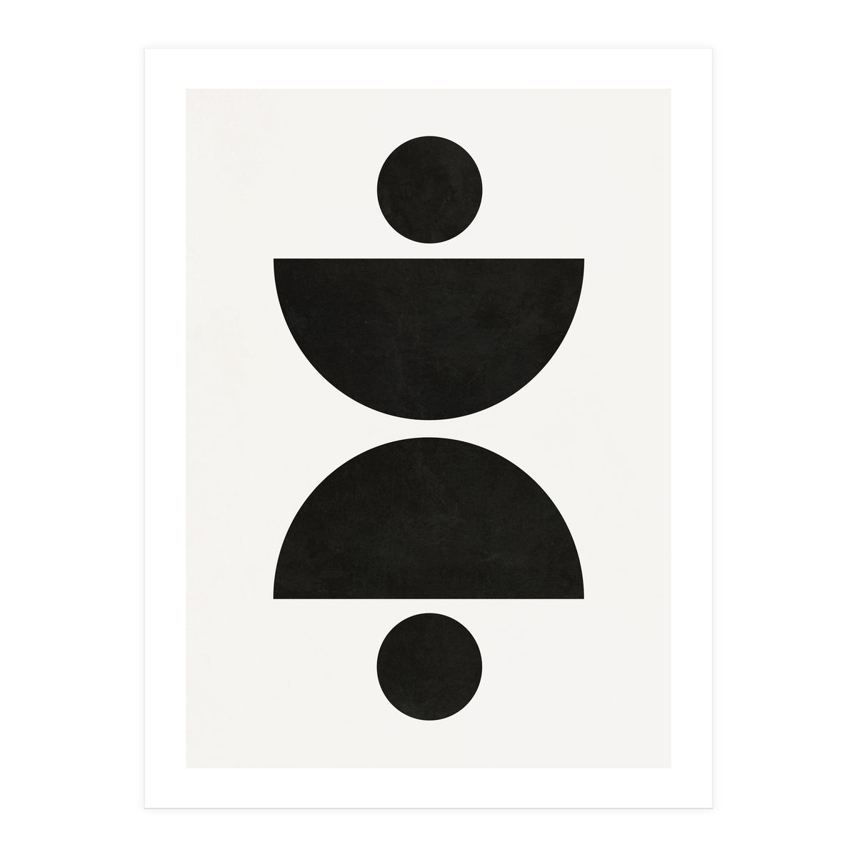 ABSTRACT AND GEOMETRIC SHAPES 02BW (Print Only)