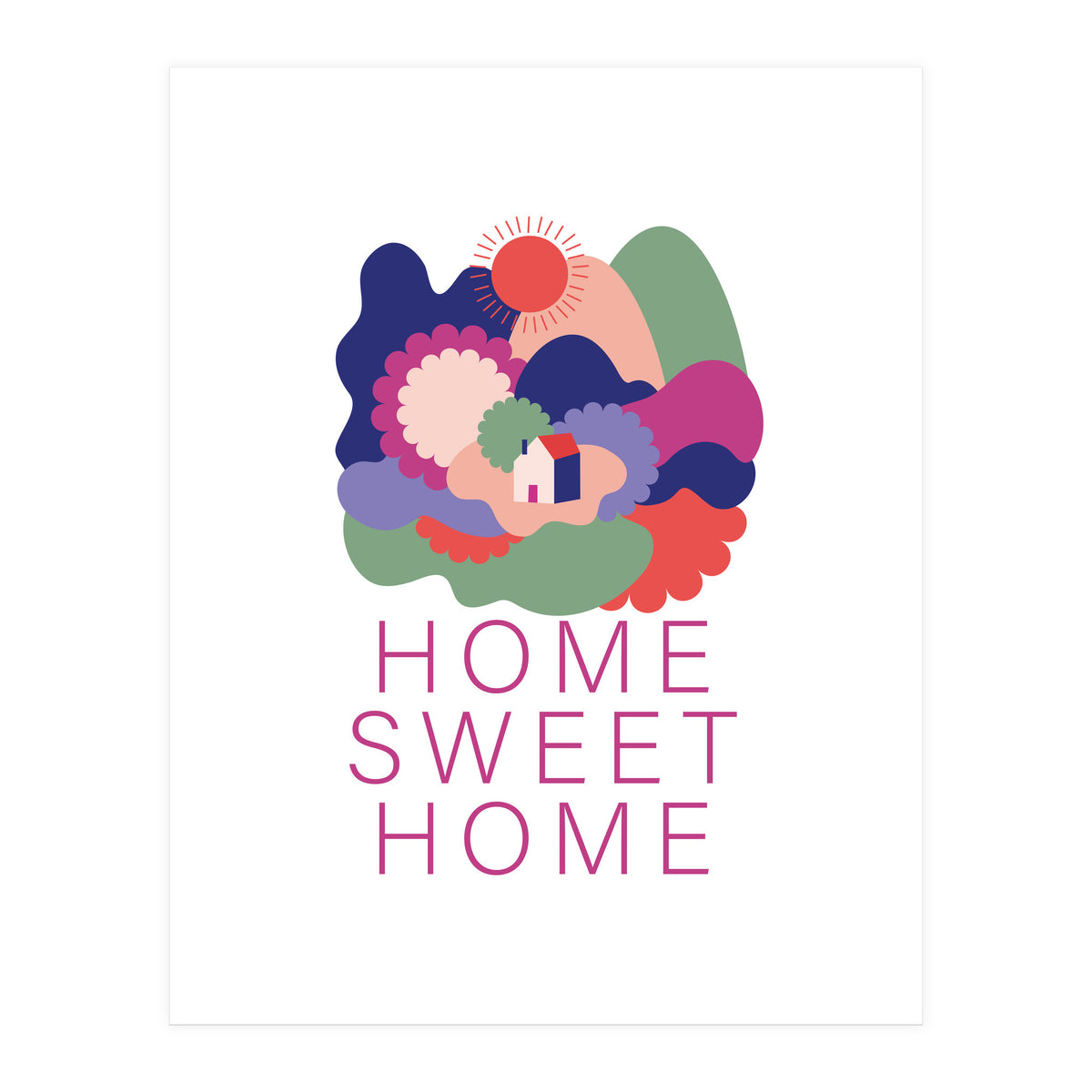 Home Sweet Home 222 Rgb (Print Only)