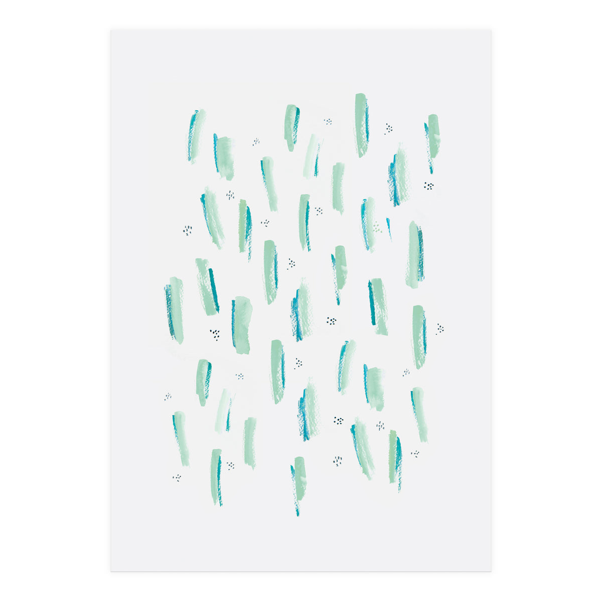 Brush Strokes Mint (Print Only)