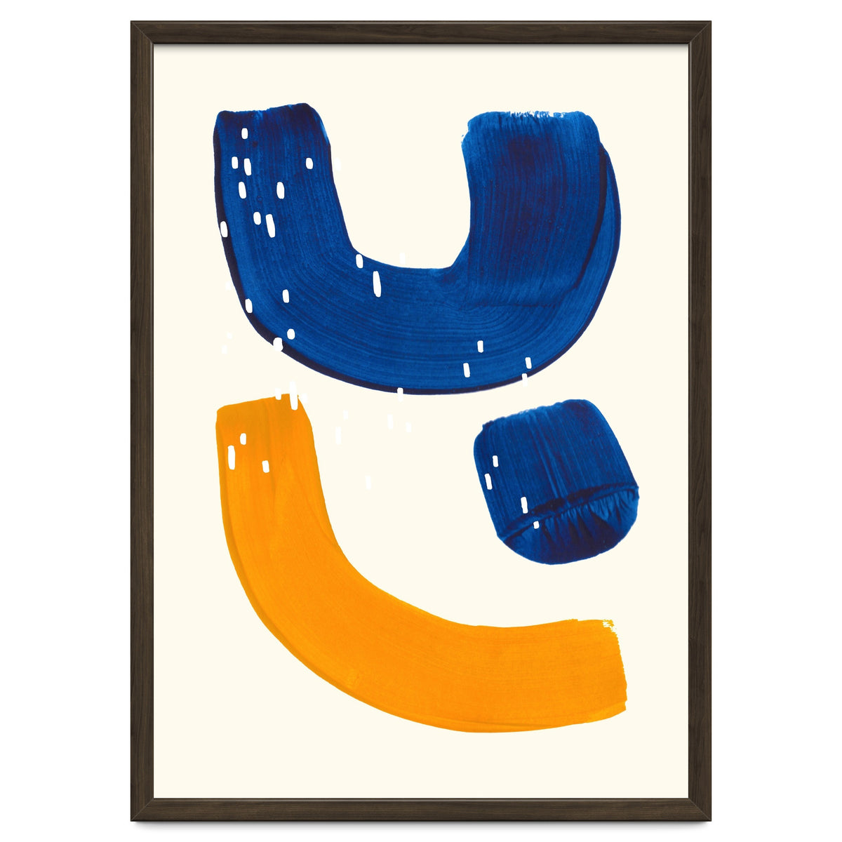 Blue Umbrella For A Yellow Banana