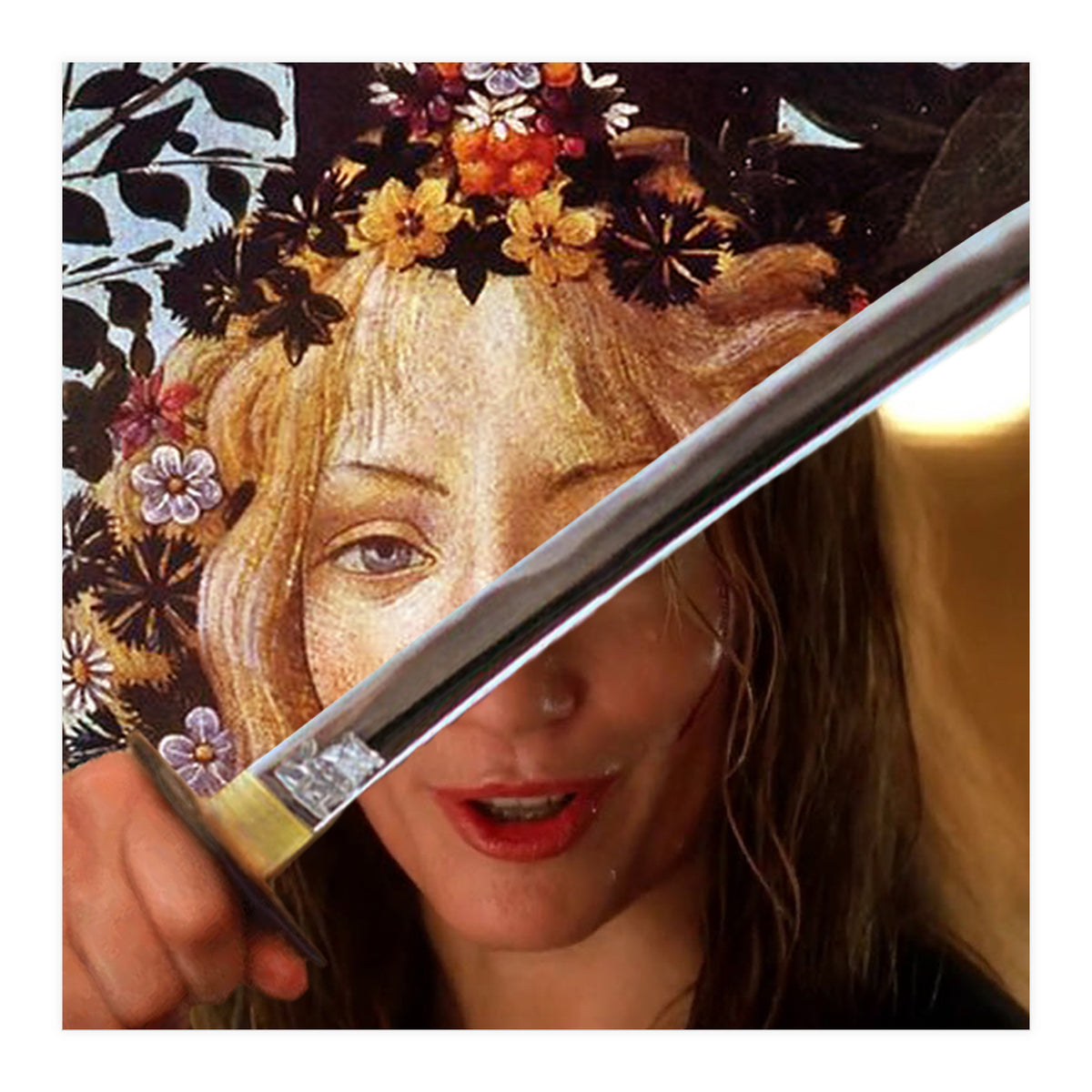 Botticelli's Flora & Black Mamba In Kill Bill (Print Only)