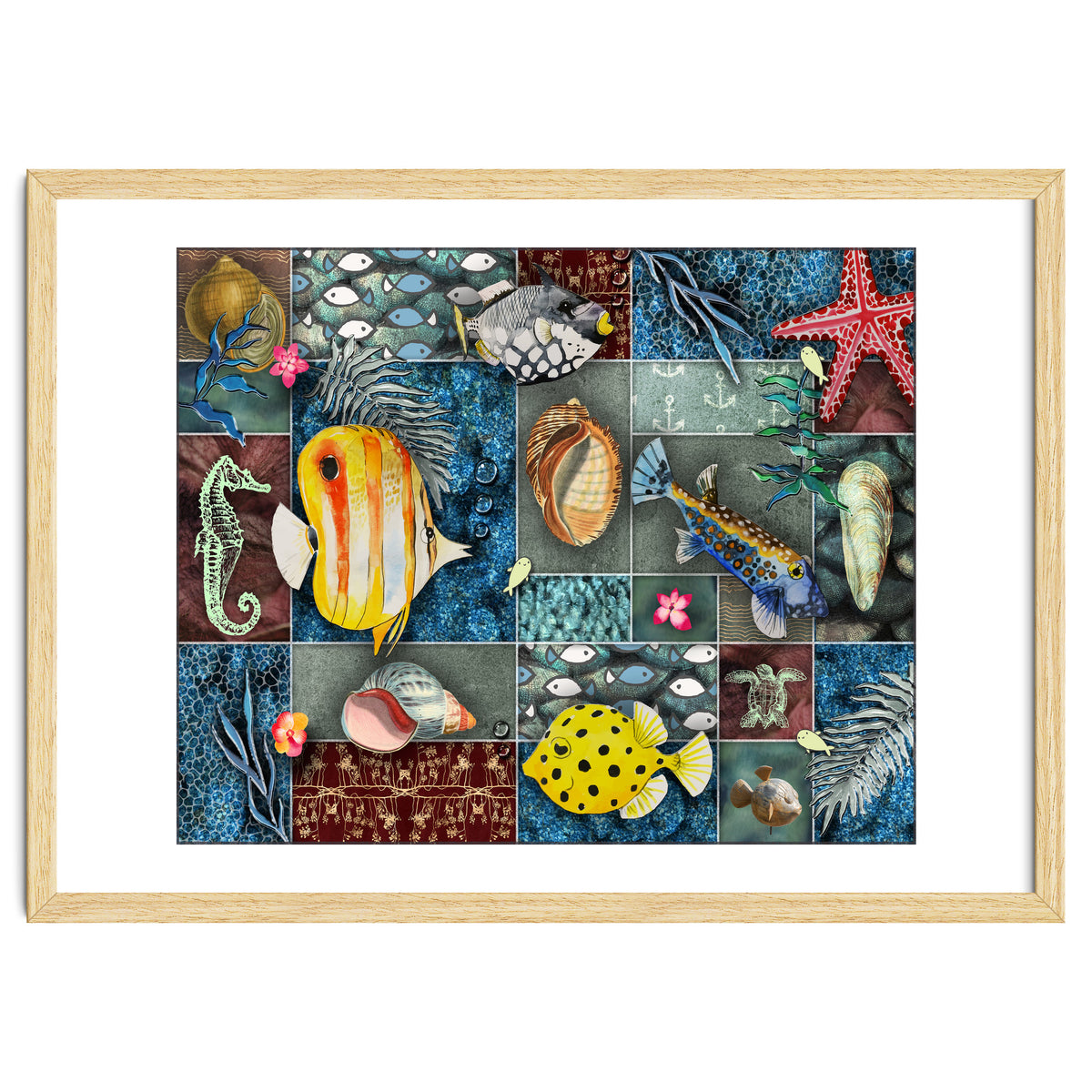 Sea Life Collage