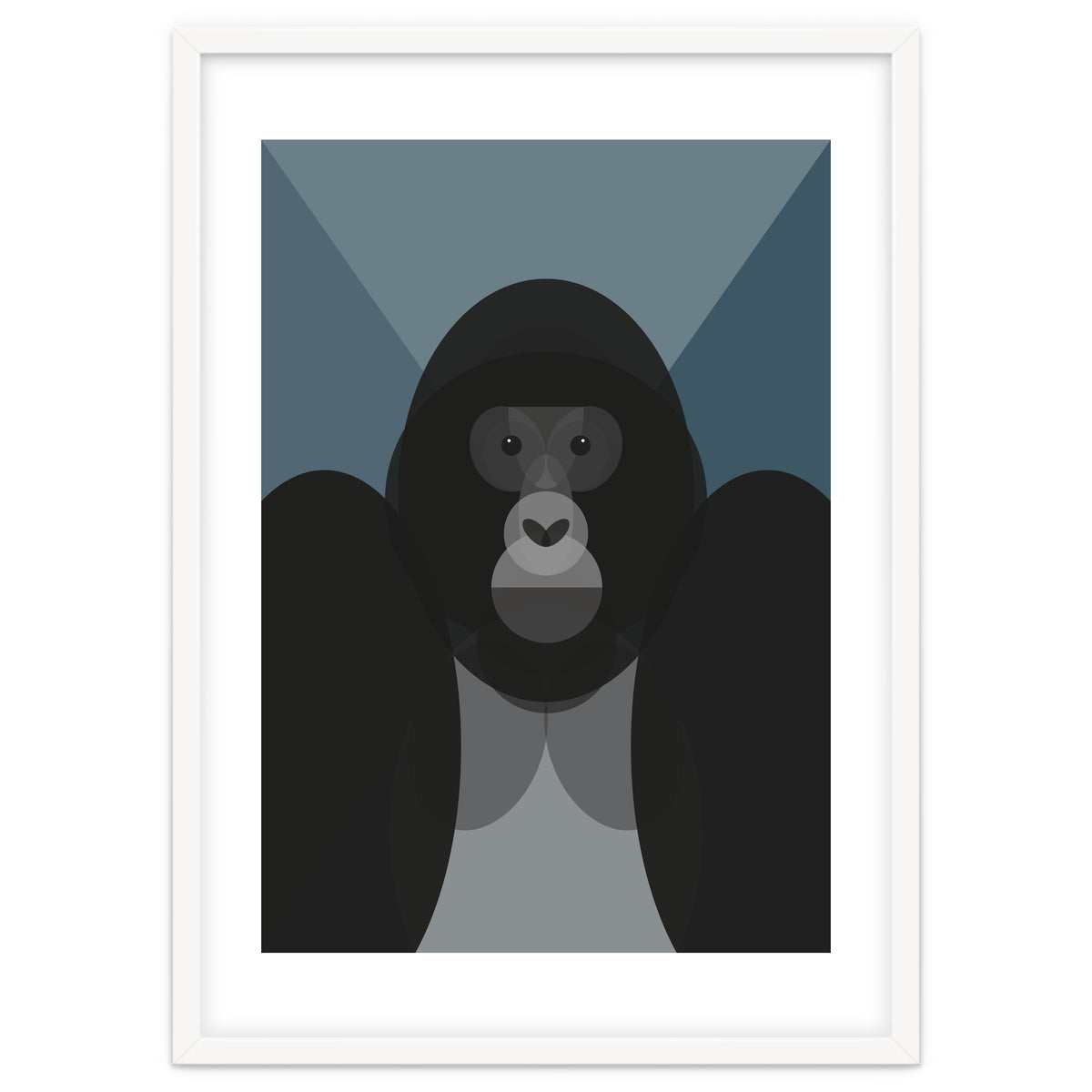 Mid Century Geometric Gorilla