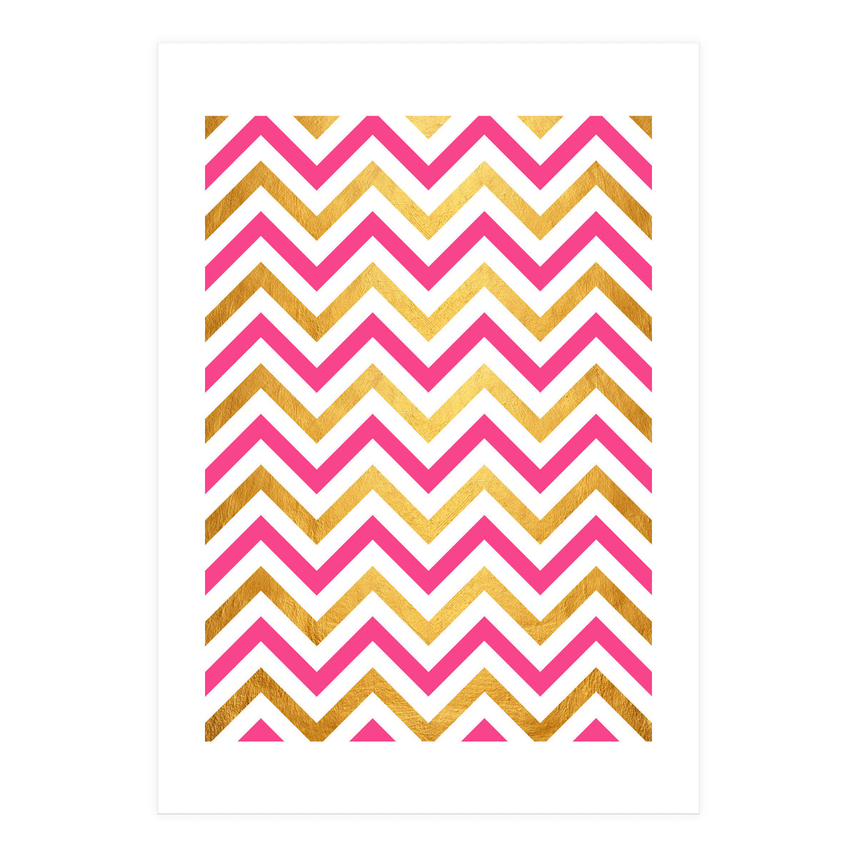 Chevron Golden I (Print Only)