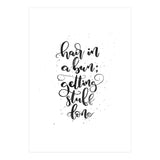 Hair In A Bun Getting Stuff Done (Print Only) thumbnail