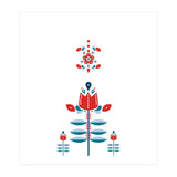 Scandinavian Folk Flowers (Print Only) thumbnail