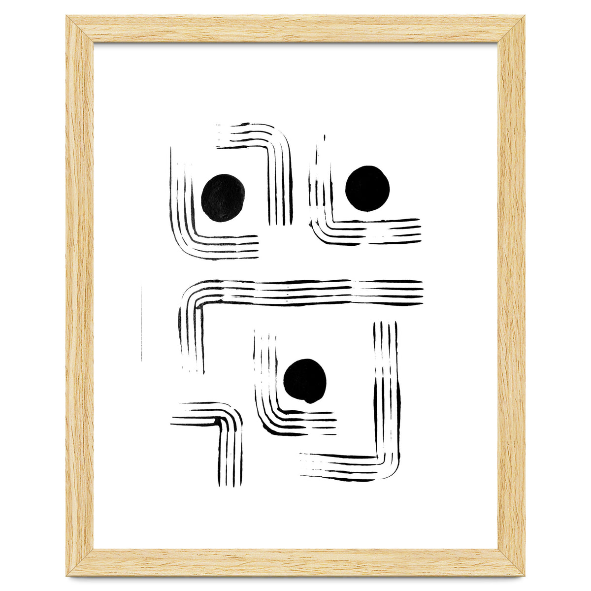 Mid-century Modern Monochrome Print #2