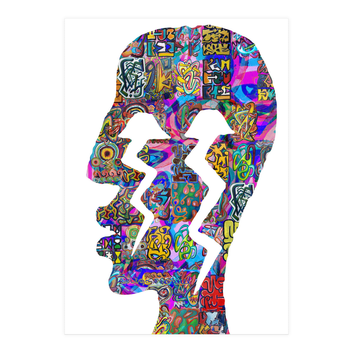 Perfil Con Rayos 2  (Print Only)