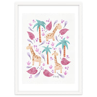 Jungle Giraffes | Pink