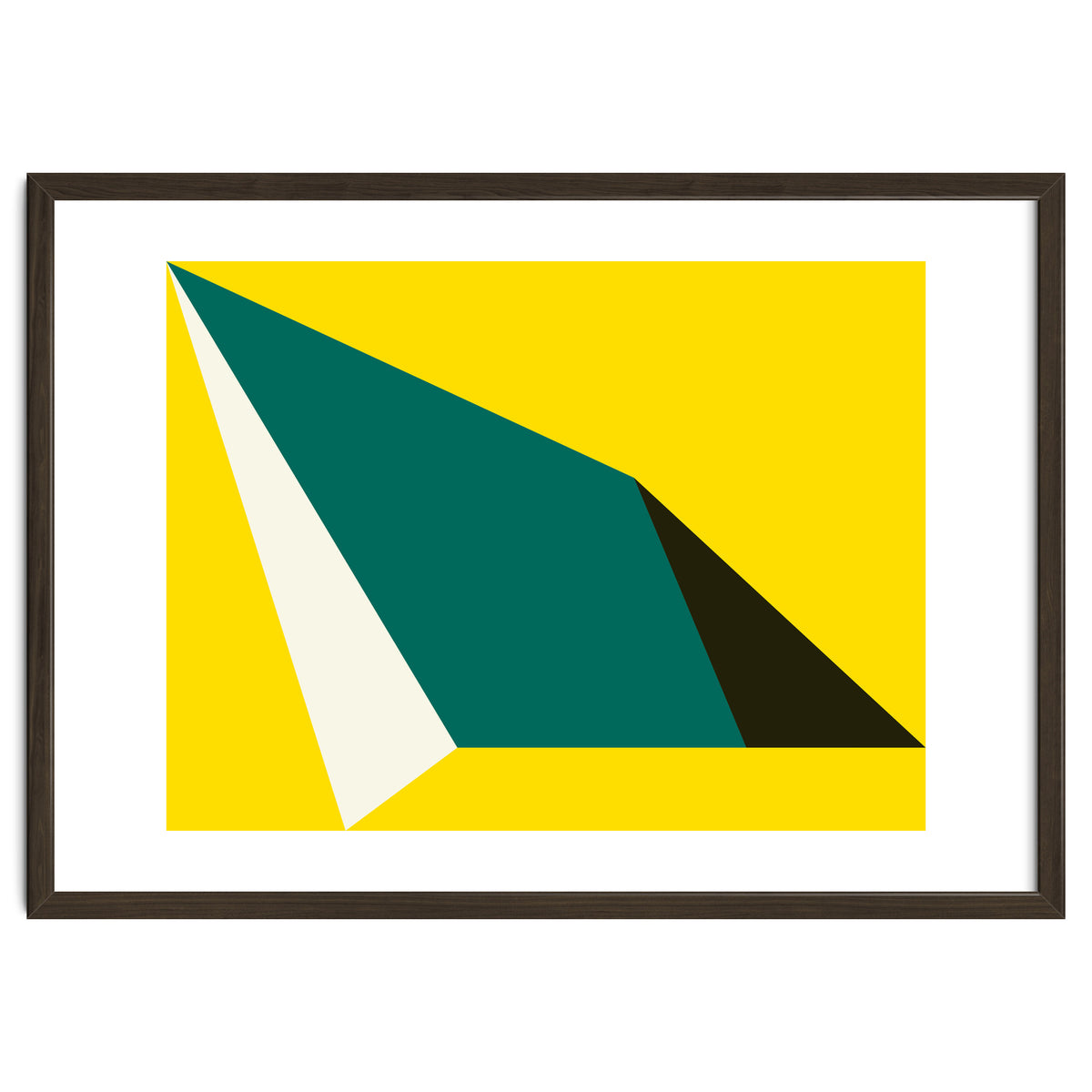 Geometric Shapes No. 74 - yellow, green & black
