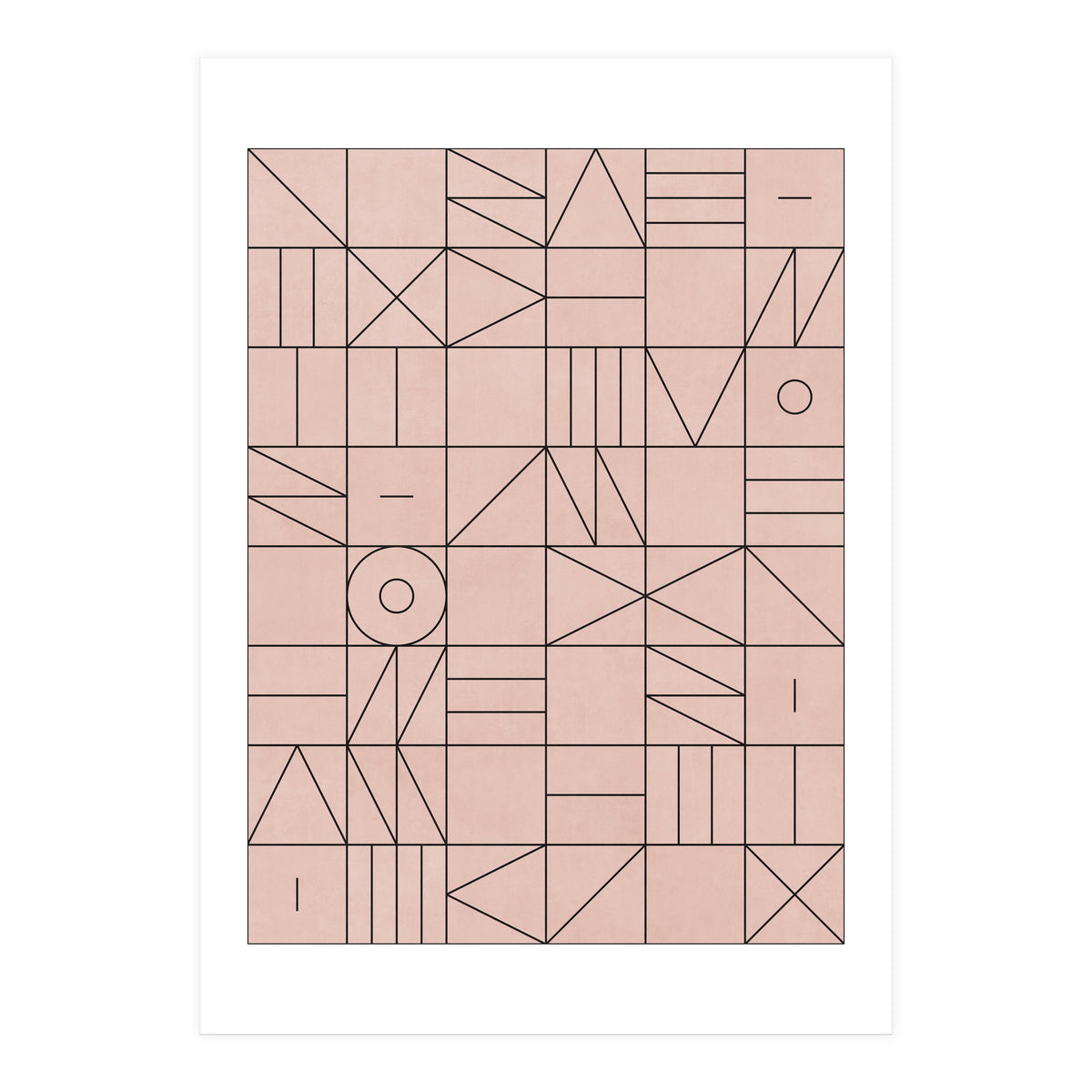 My Favorite Geometric Patterns No.2 - Pale Pink (Print Only)