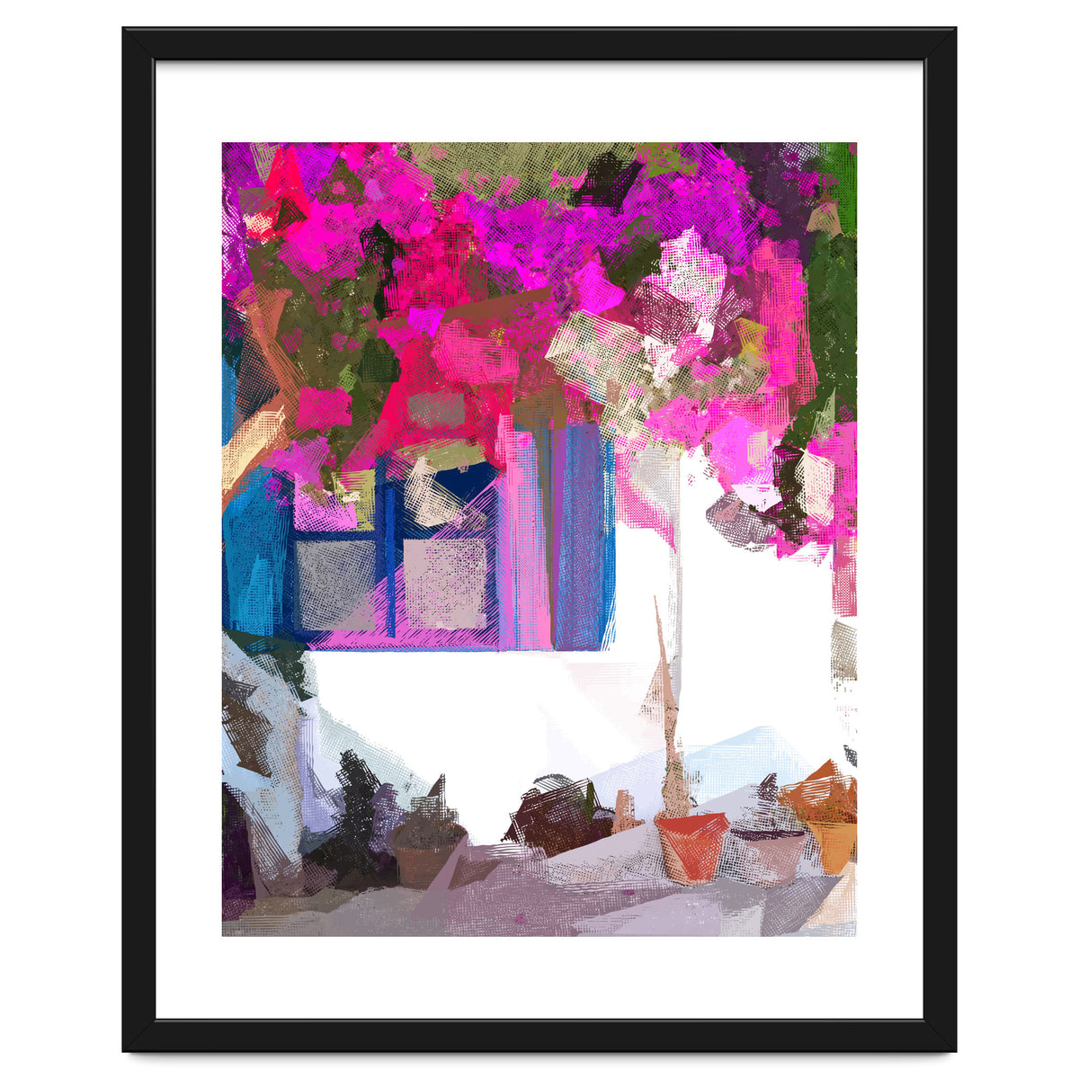 Blossom Is Just Around The Corner, Bougainvillea Tropical Greece Architecture, Botanical SummerTravel Bohemian