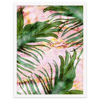 Palm leaf on marble 01