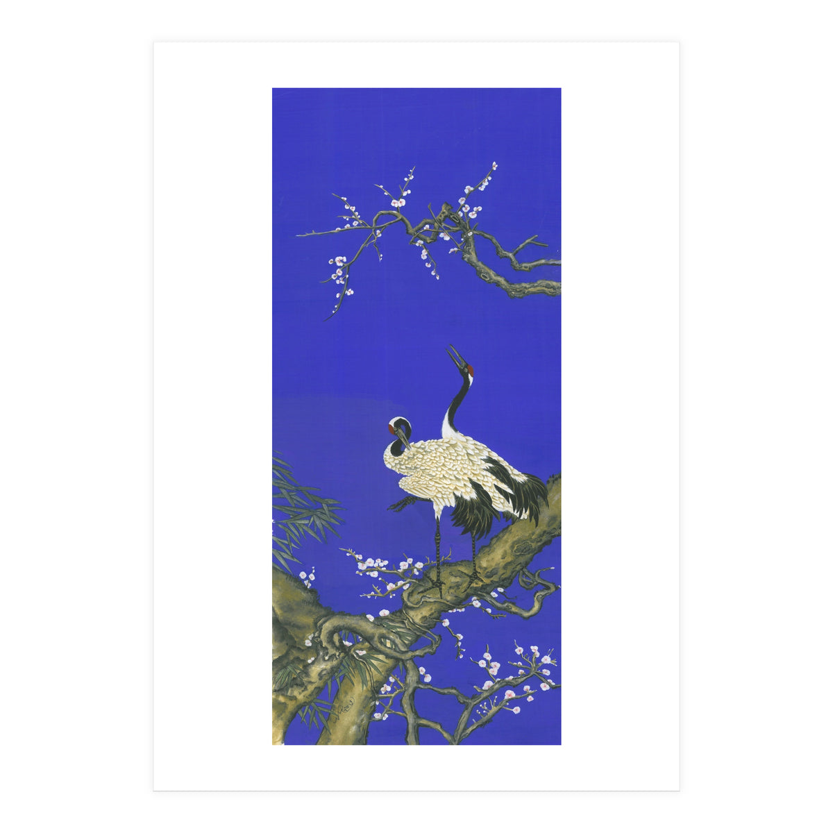 Cranes & Peach Blossom (Print Only)