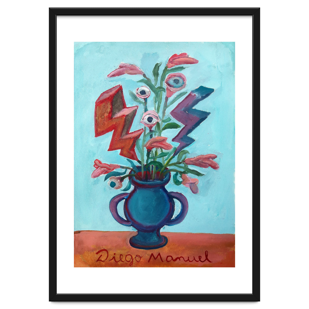 Florero Con Dos Rayos