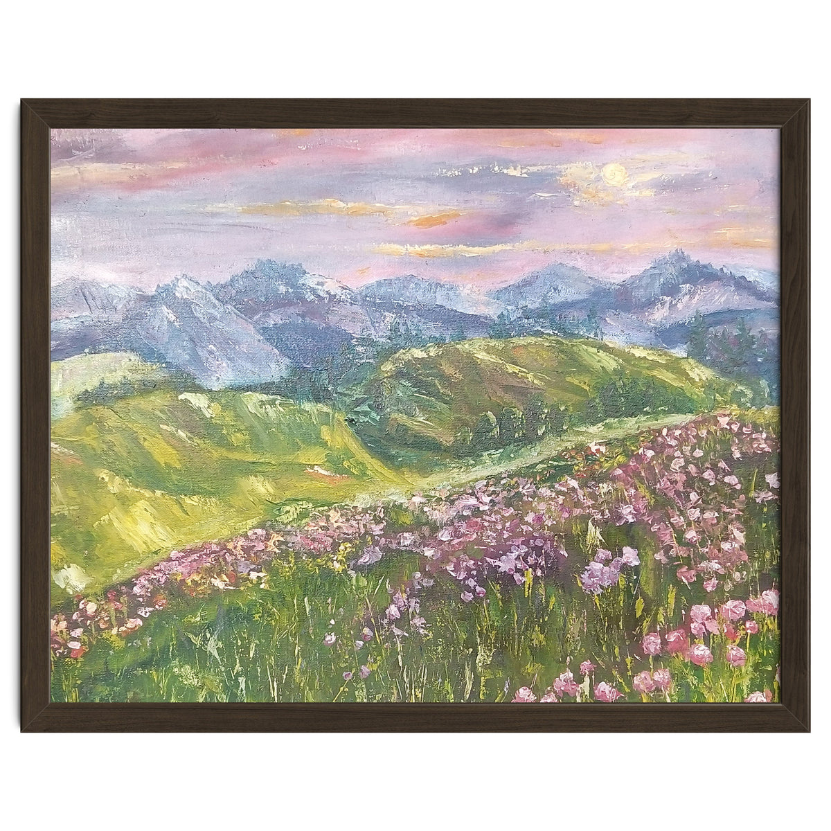 Sunset in the mountains