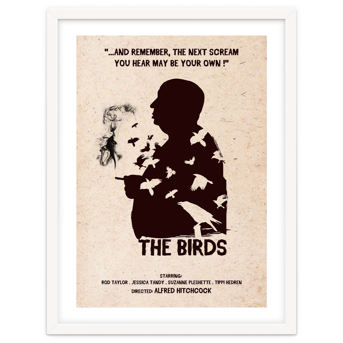 Hitchcock The Birds movie poster