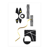 Black & White Abstract No. 3 | gold (Print Only) thumbnail