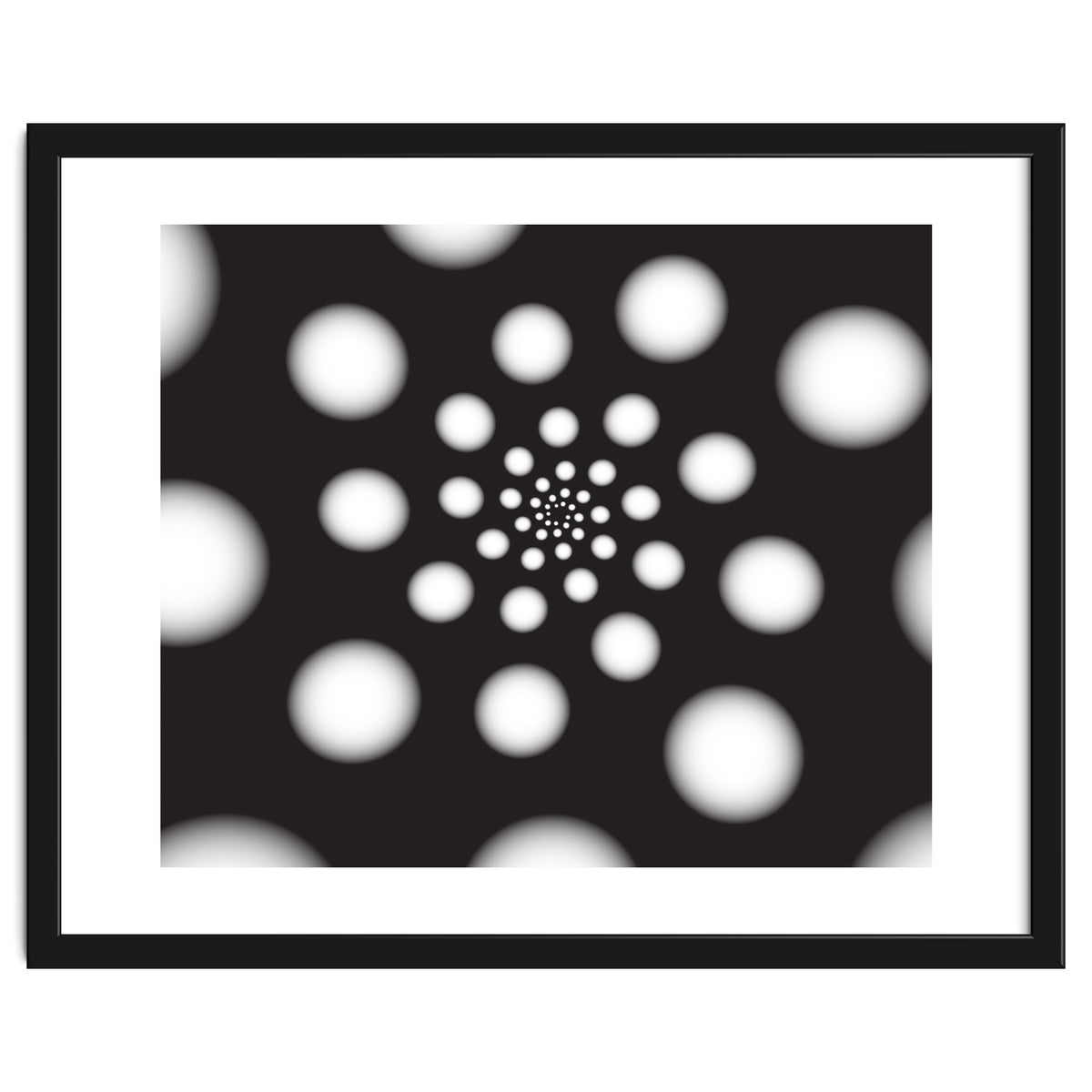 White Spiral Dots