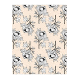 Drawing pattern of roses to pencil on beige (Print Only) thumbnail
