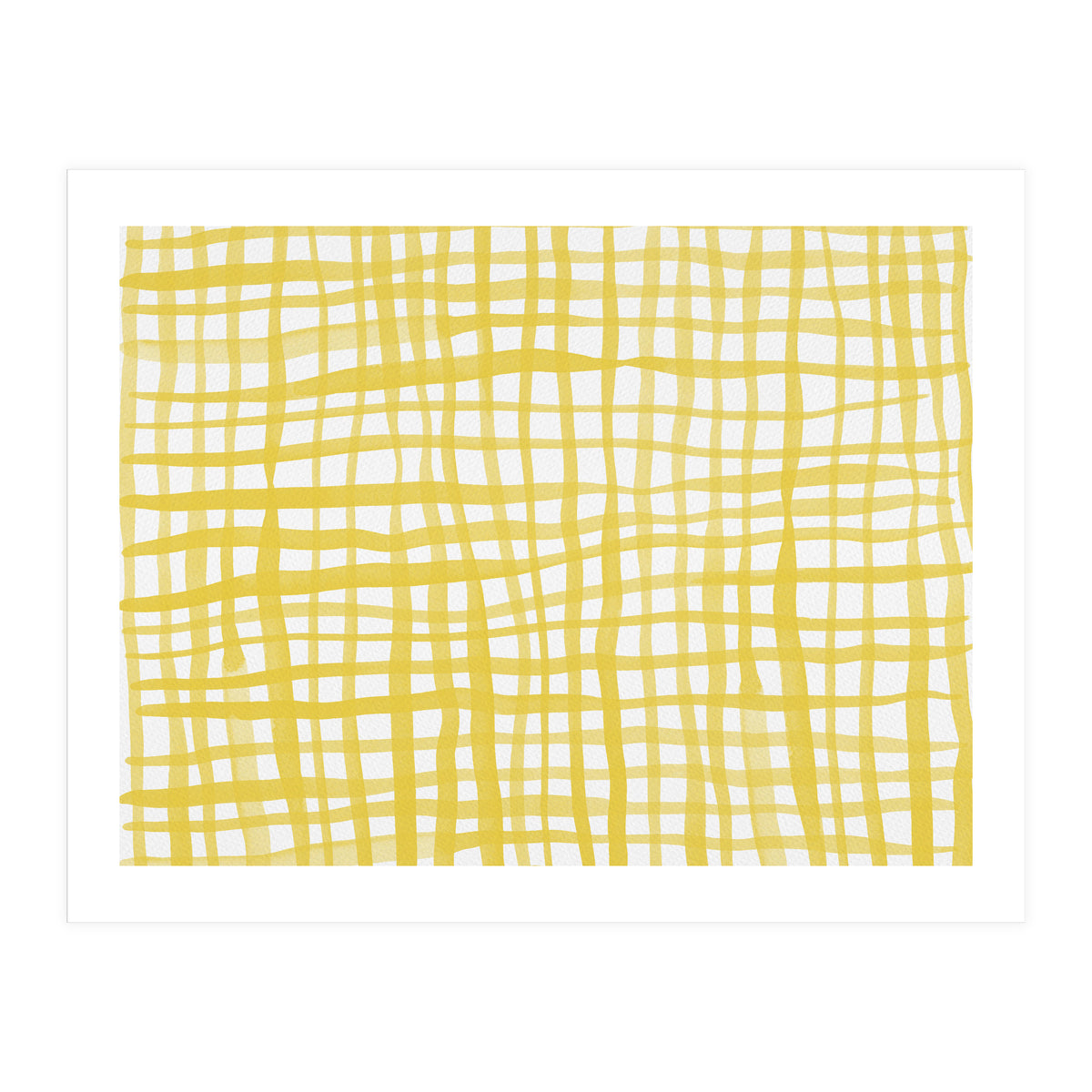 Yellow Gingham (Print Only)