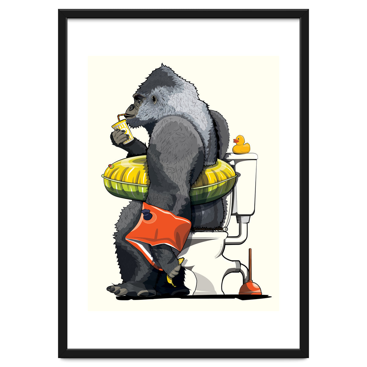 Gorilla on the Toilet, Funny Bathroom Humour