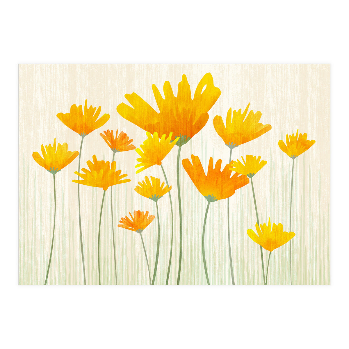 Golden Poppy Field (Print Only)