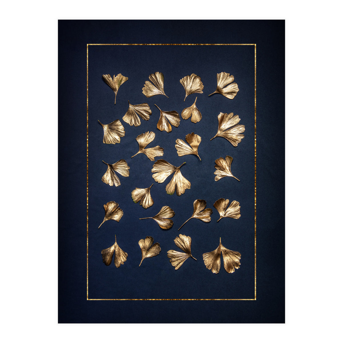 Golden Gingko Leafes (Print Only)