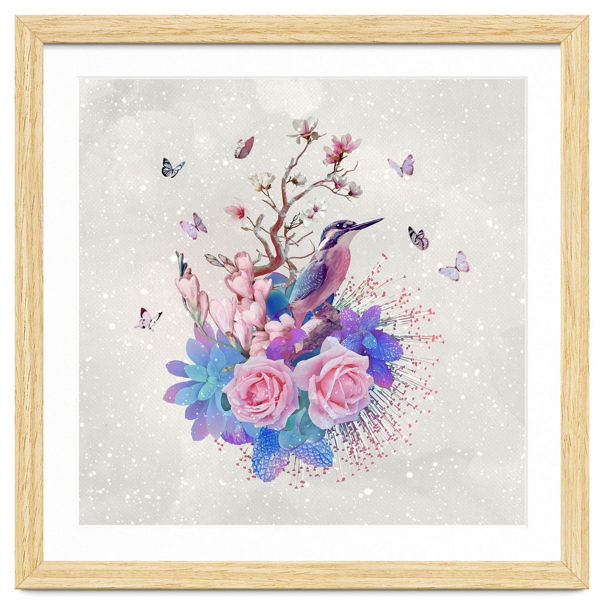 Floral Alcedo Atthis