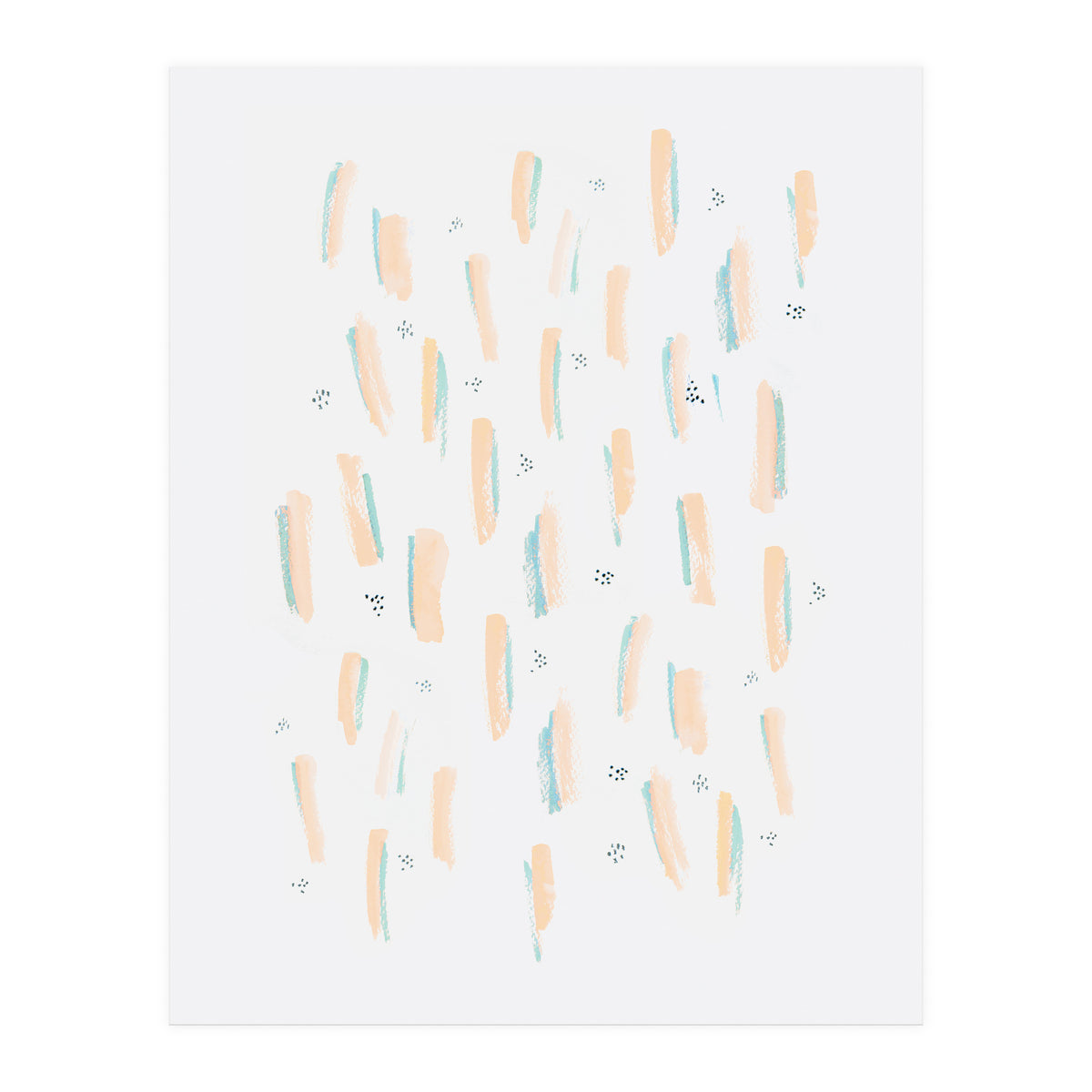 Brush Strokes Peach (Print Only)