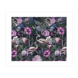 Flamingos Dark Jungle 2 (Print Only) thumbnail