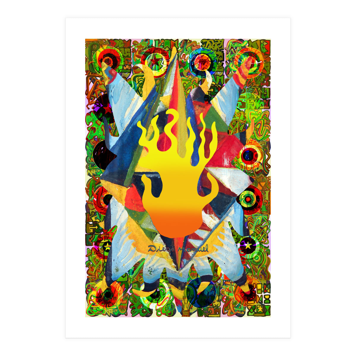 Fuego Y Graffiti 12 (Print Only)