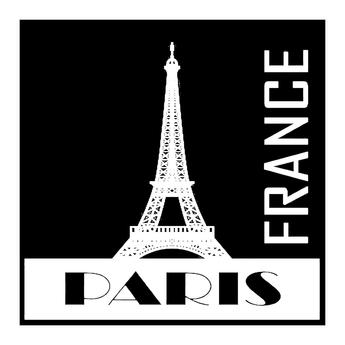 Travel Paris France Poster  (Print Only)